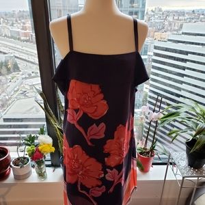 Anthropologie Silk floral dress